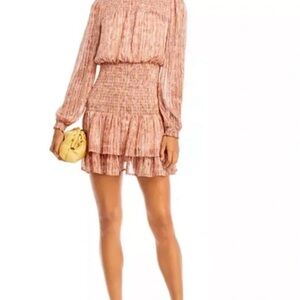 Aqua Bloomingdale’s smocked mini dress